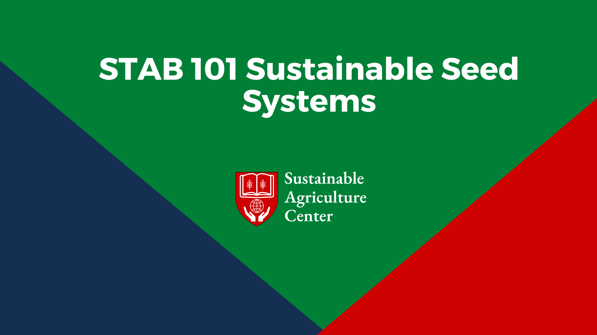 STAB101-Sustainable Seed Systems