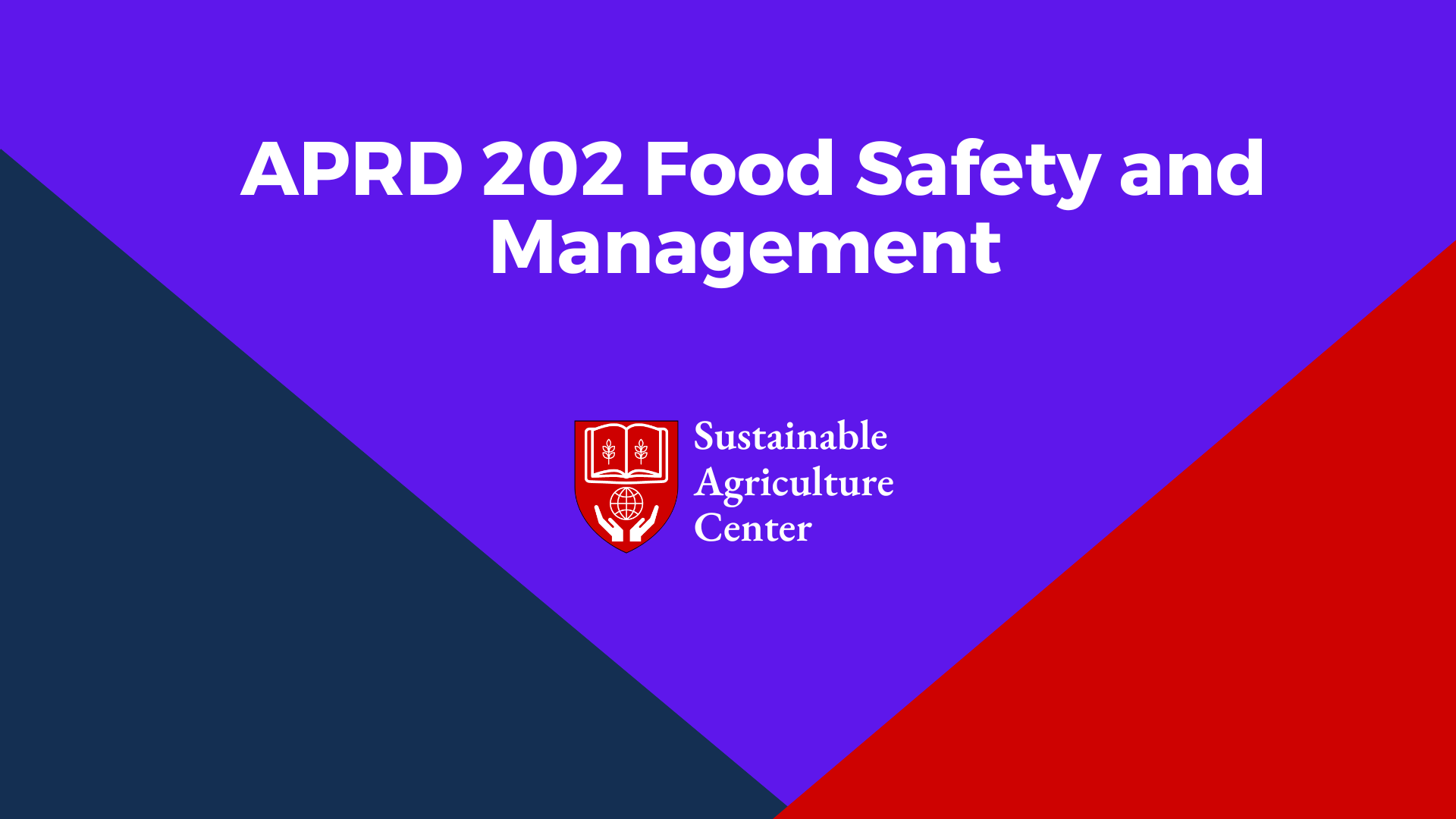 APRD202-Food Safety and Management 
